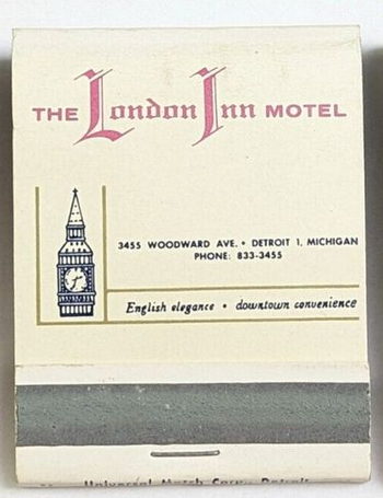 London Inn Motel - Matchbook